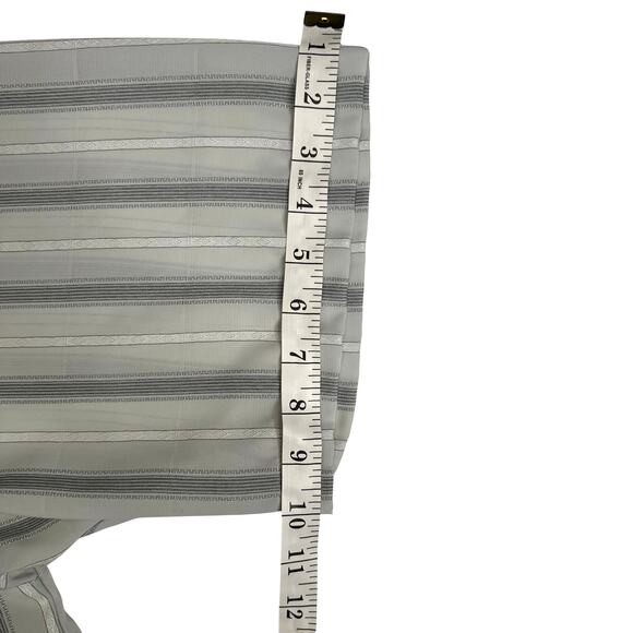 Metafuori New York 3XL Mens Shirt Gray Stripe Button Up Short Sleeve Poly Retro - Picture 11 of 11